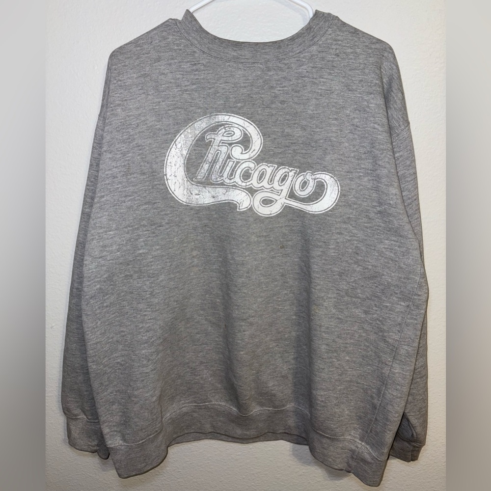 Vintage Chicago Band Grey Sweatshirt